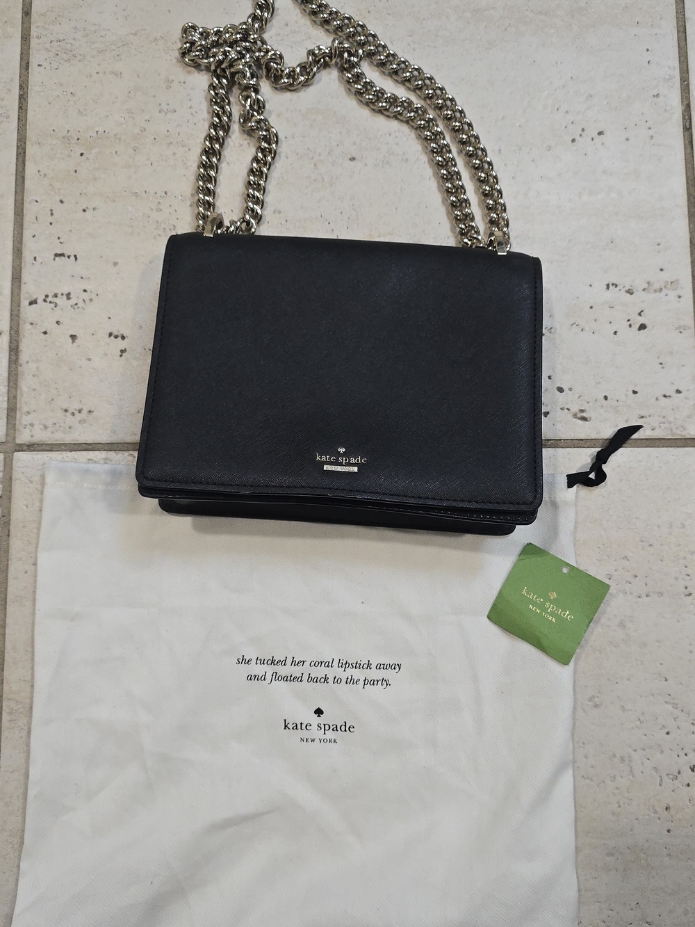Kate spade Black Cameron Marci Chain Shoulder Bag